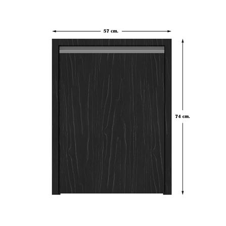 บานถังแก๊ส JUPITER CHACOAL OAK 53x72 ซม. สีดำ_3