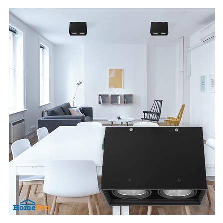 ดาวน์ไลท์ LUMAX 25-01939 9.2 นิ้ว สีดำ เหลี่ยม_4