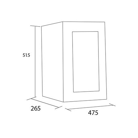ตู้แช่ไวน์ TECNOPLUS TNP TWC EMILIA8 8 ขวด สีดำ_2