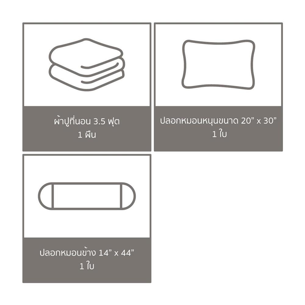ชุดผ้าปูที่นอน 3.5 ฟุต 3 ชิ้น PREMIER SATIN PREMIER MIX SF028