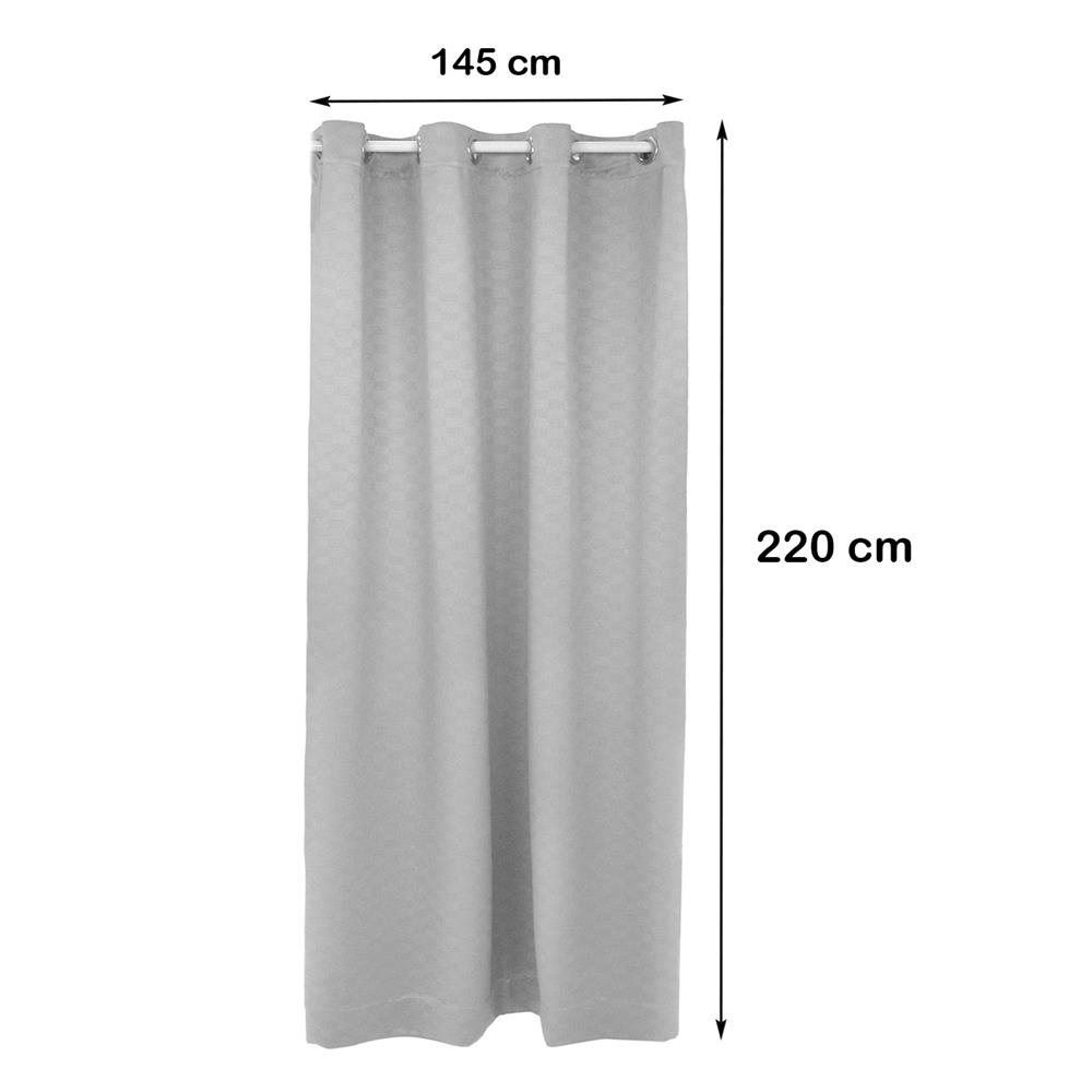 ผ้าม่าน EYELET HOME LIVING STYLE QUARRY UV 145X220 ซม. สีเทา