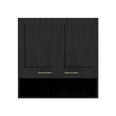 ตู้แขวนคู่พร้อมช่องโล่ง JUPITER D2 GLORY OAK 80x80 ซม. สีดำ_1