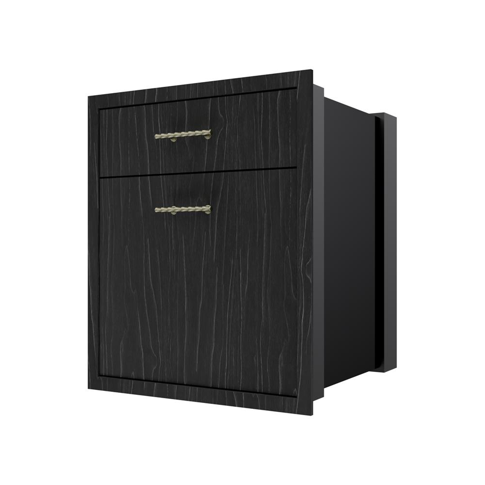 ตู้ลิ้นชัก 2 ชั้น JUPITER GLORY OAK 52x63 ซม. สีดำ