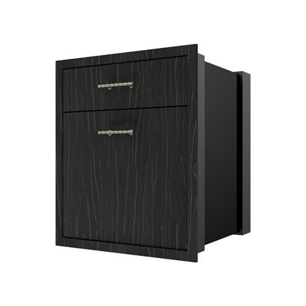 ตู้ลิ้นชัก 2 ชั้น JUPITER GLORY OAK 52x63 ซม. สีดำ_0