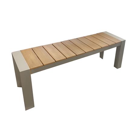 ม้านั่งไม้พลาสวูด SPRING EDEN สีน้ำตาลอ่อน_2