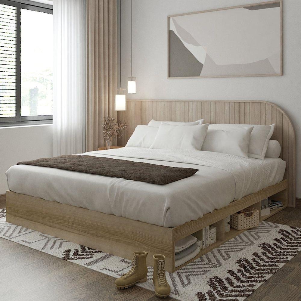 เตียง 5 ฟุต KONCEPT FANTASY 19210847 สีลินด์เบิร์กโอ๊ค