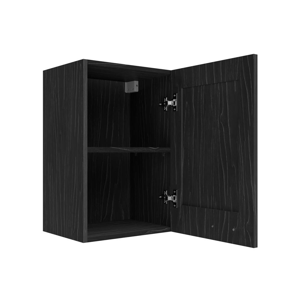 ตู้แขวนเดี่ยวบานเปิดขวา JUPITER GLORY OAK 40x60 ซม. สีดำ