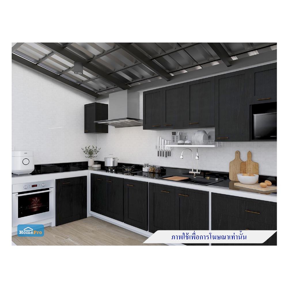 ตู้แขวนเดี่ยวบานเปิดขวา JUPITER GLORY OAK 40x60 ซม. สีดำ