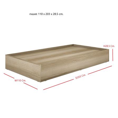 เตียง 3.5 ฟุต KONCEPT FANTASY 19210846 สีลินด์เบิร์กโอ๊ค_5