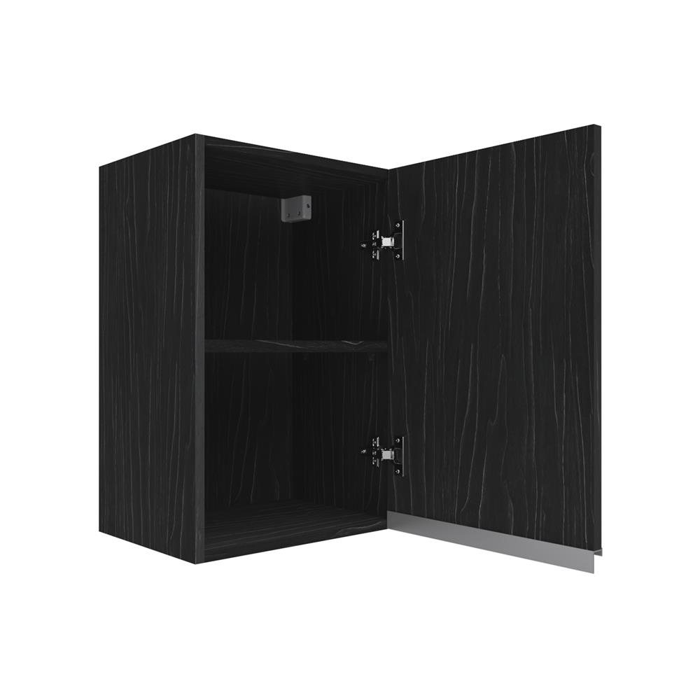 ตู้แขวนเดี่ยวบานเปิดขวา JUPITER CHACOAL OAK 40x60 ซม. สีดำ