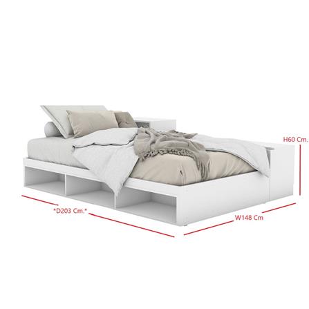 เตียง 3.5 ฟุต KONCEPT FANTASY 19209405 สีขาว_2