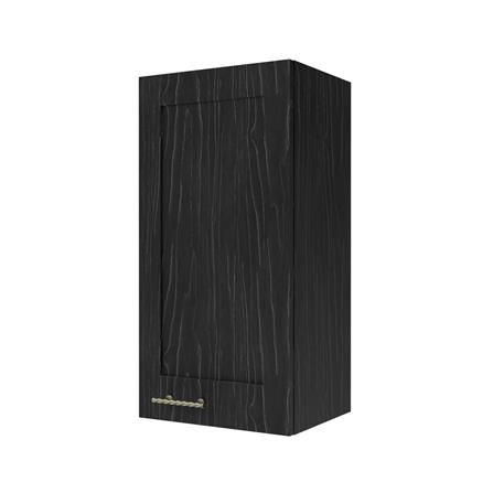 ตู้แขวนเดี่ยวบานเปิดขวา JUPITER GLORY OAK 40x80 ซม. สีดำ