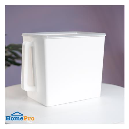 กล่องอเนกประสงค์มีหูจับและฝาปิด KECH ไซซ์ L 9.7 ลิตร สีขาว_4