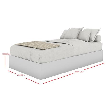 เตียง 3.5 ฟุต KONCEPT FANTASY 19210763 สีขาว_4