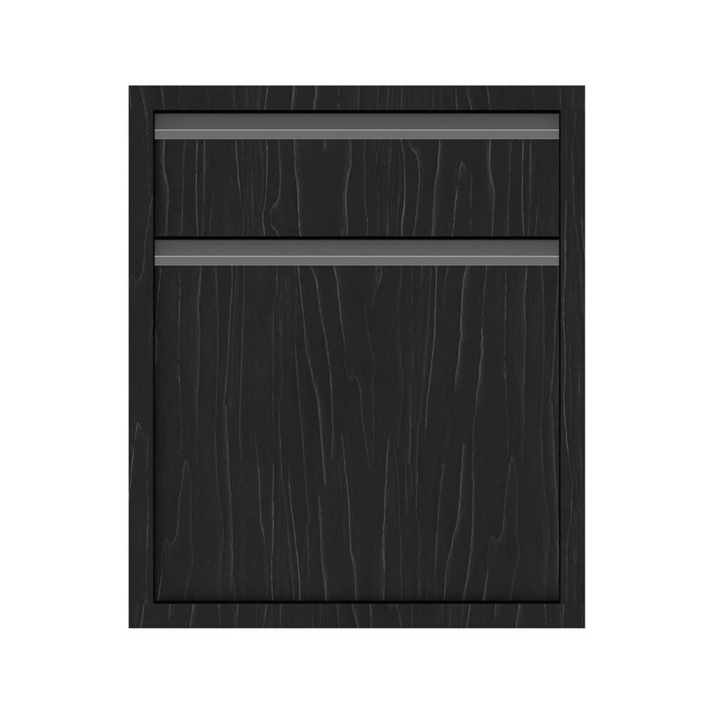 ตู้ลิ้นชัก 2 ชั้น JUPITER CHACOAL OAK 52x63 ซม. สีดำ