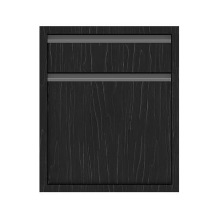 ตู้ลิ้นชัก 2 ชั้น JUPITER CHACOAL OAK 52x63 ซม. สีดำ_1