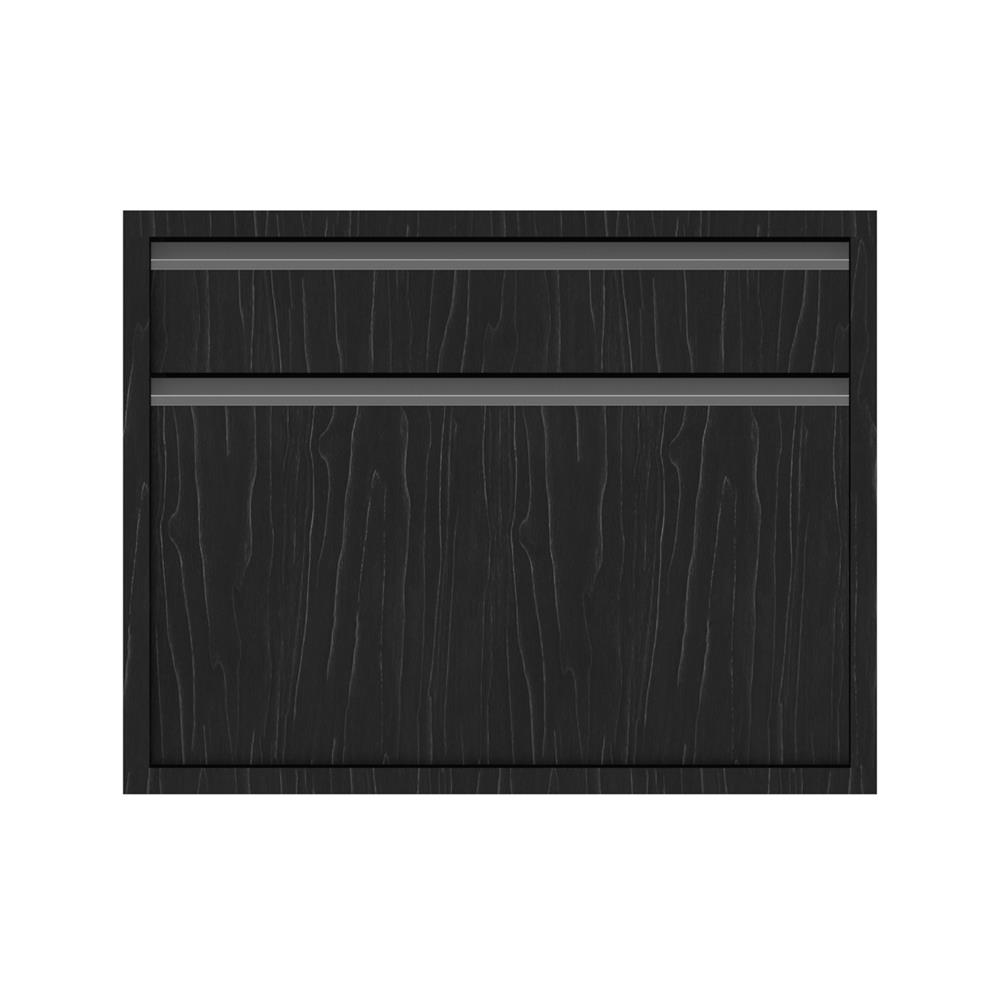 ตู้ลิ้นชัก 2 ชั้น JUPITER CHACOAL OAK 82x63 ซม. สีดำ