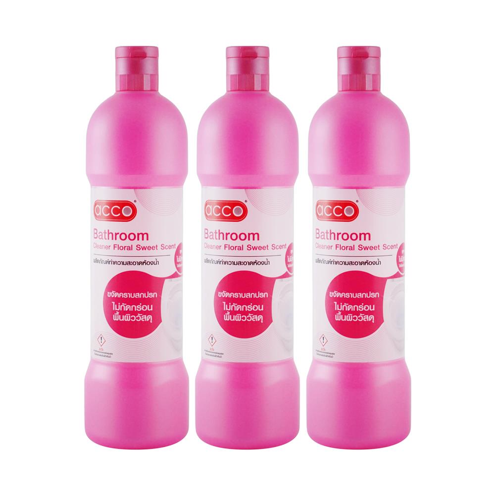 น้ำยาทำความสะอาดห้องน้ำ ACCO 900 มล. FLORAL SWEET แพ็ก 3 ชิ้น