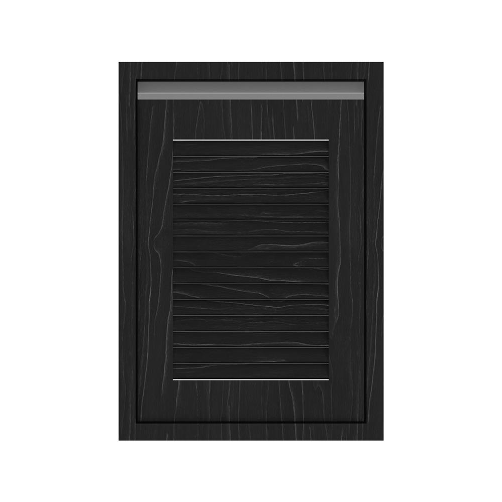 บานซิงค์เดี่ยวเกล็ดเต็ม JUPITER CHACOAL OAK 42x63 ซม. สีดำ