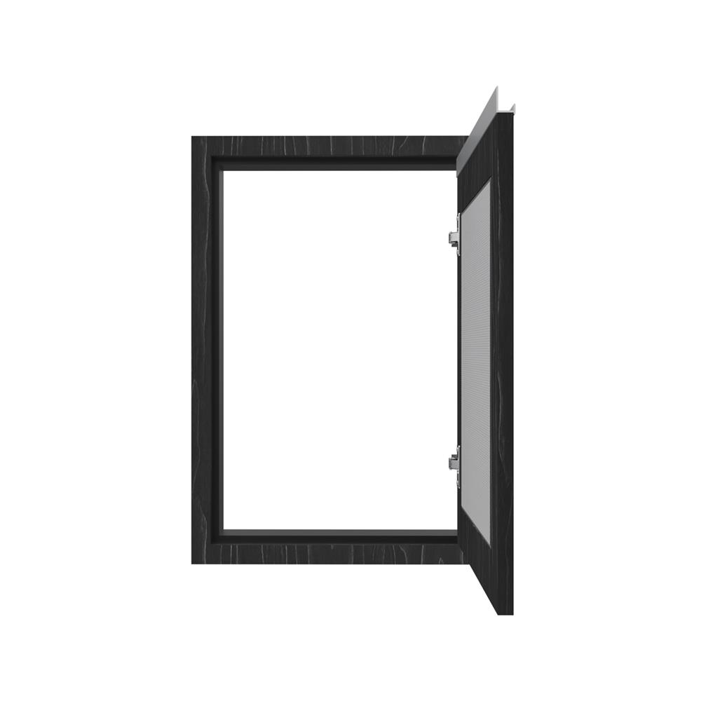 บานซิงค์เดี่ยวเกล็ดเต็ม JUPITER CHACOAL OAK 42x63 ซม. สีดำ