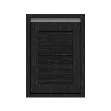 บานซิงค์เดี่ยวเกล็ดเต็ม JUPITER CHACOAL OAK 42x63 ซม. สีดำ_0