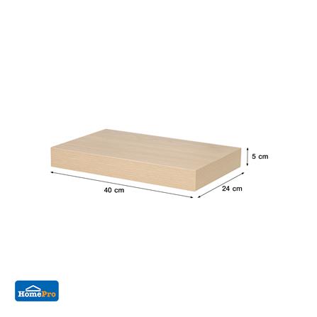 แผ่นชั้นไม้ซ่อนขา STACKO 40x24x5 ซม. สีไวท์โอ๊ค_7