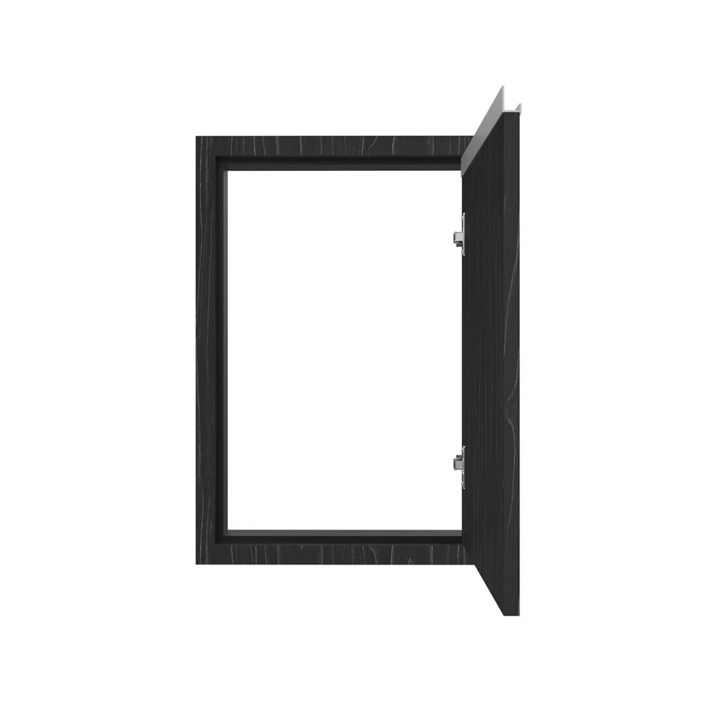 บานซิงค์เดี่ยว JUPITER CHACOAL OAK 42x63 ซม. สีดำ