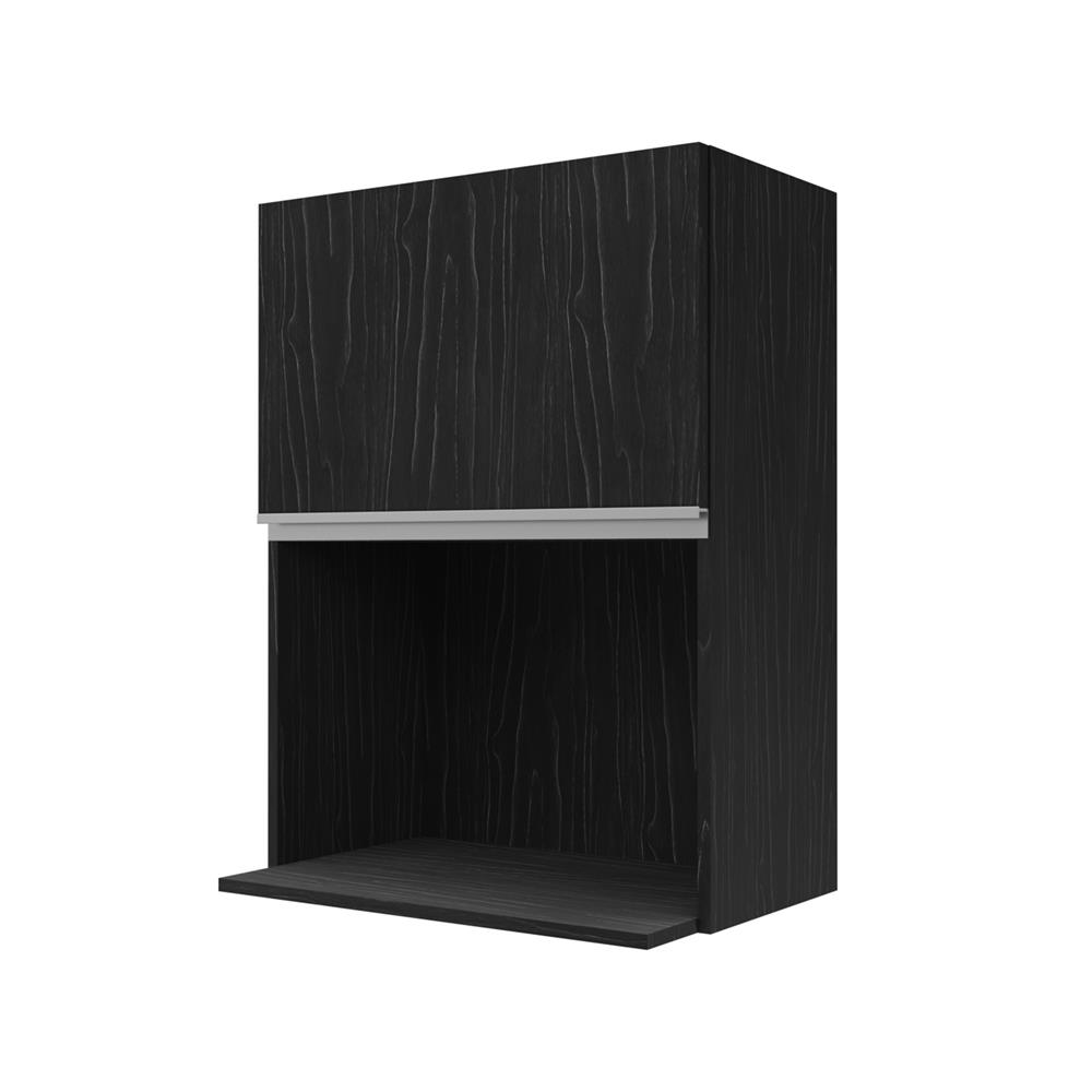 ตู้แขวนไมโครเวฟบานเปิดขวา JUPITER CHACOAL OAK 60x80 ซม. สีดำ