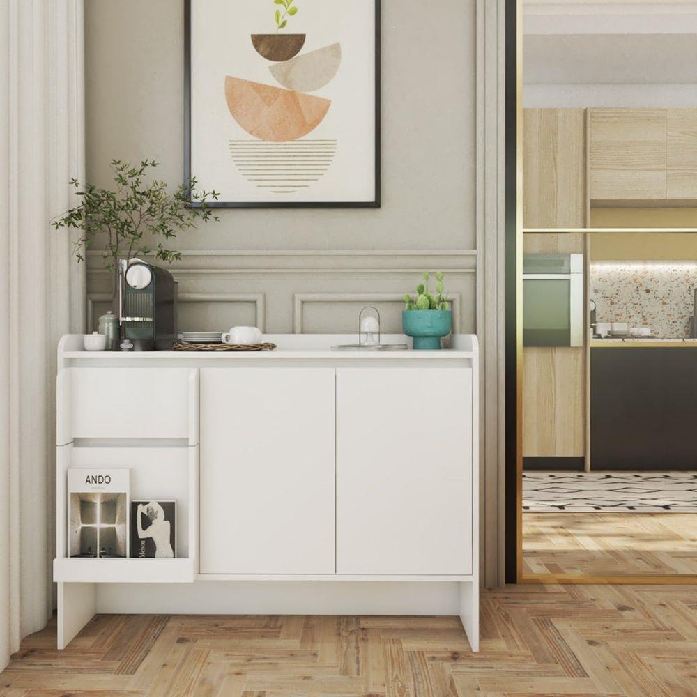 ตู้เตี้ย SB FURNITURE BROOKIE 19216504 120 ซม. สีขาว