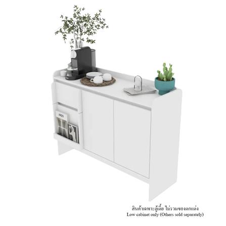 ตู้เตี้ย SB FURNITURE BROOKIE 19216504 120 ซม. สีขาว_4