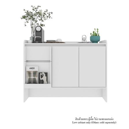 ตู้เตี้ย SB FURNITURE BROOKIE 19216504 120 ซม. สีขาว_5