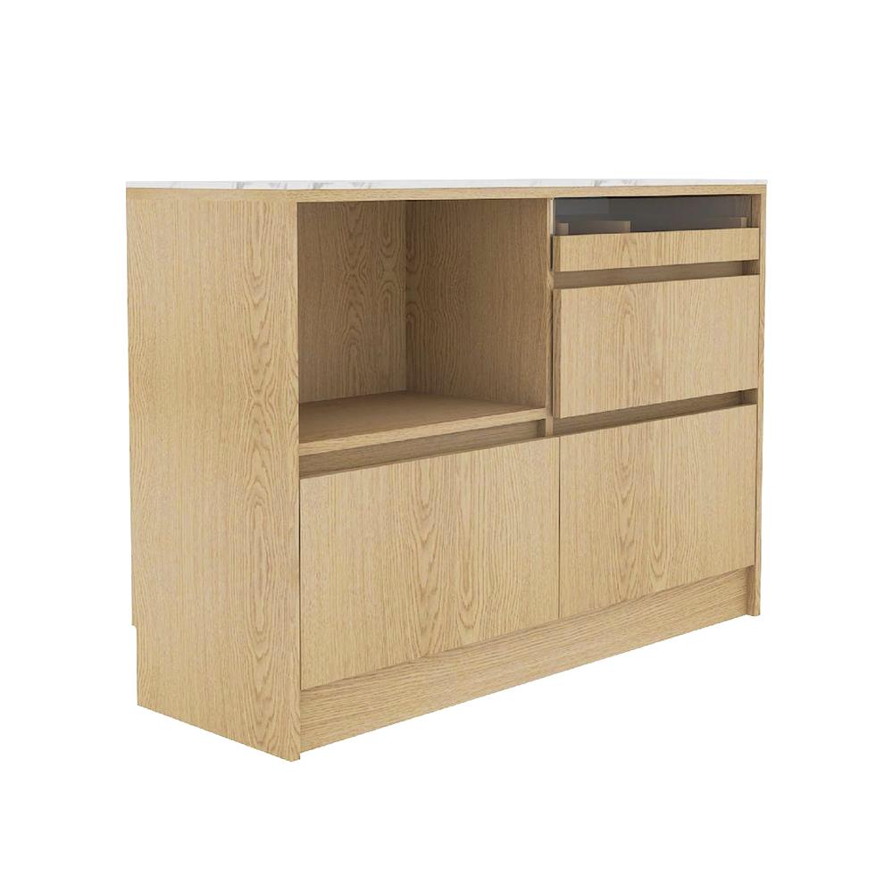 ตู้เตี้ยบานผสม SB FURNITURE PURIN 19220502 120 ซม. สีแคนยอนโอ๊ค