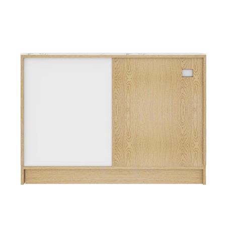 ตู้เตี้ยบานผสม SB FURNITURE PURIN 19220502 120 ซม. สีแคนยอนโอ๊ค_4