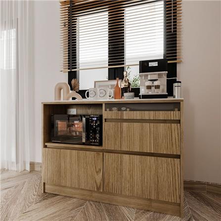 ตู้เตี้ยบานผสม SB FURNITURE PURIN 19220502 120 ซม. สีแคนยอนโอ๊ค_6