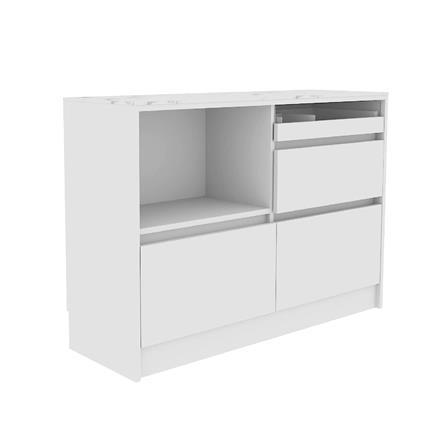 ตู้เตี้ย SB FURNITURE PURIN 19220503 120 ซม. สีขาว_2