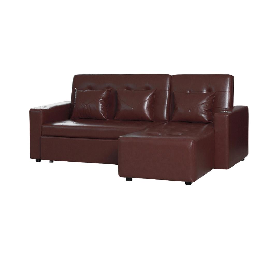 โซฟาเบด AS FURNITURE ALICE LBWB22 สีน้ำตาลเข้ม