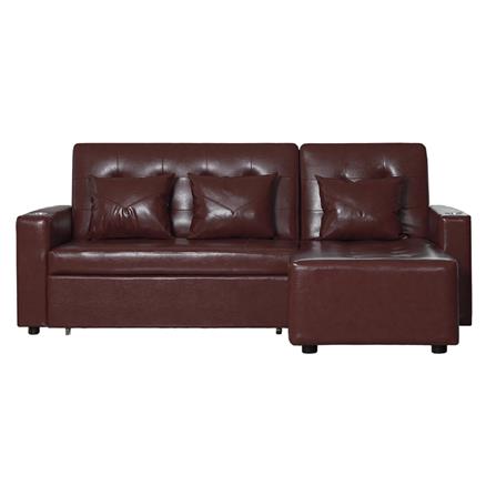 โซฟาเบด AS FURNITURE ALICE LBWB22 สีน้ำตาลเข้ม_0