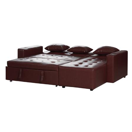 โซฟาเบด AS FURNITURE ALICE LBWB22 สีน้ำตาลเข้ม_4