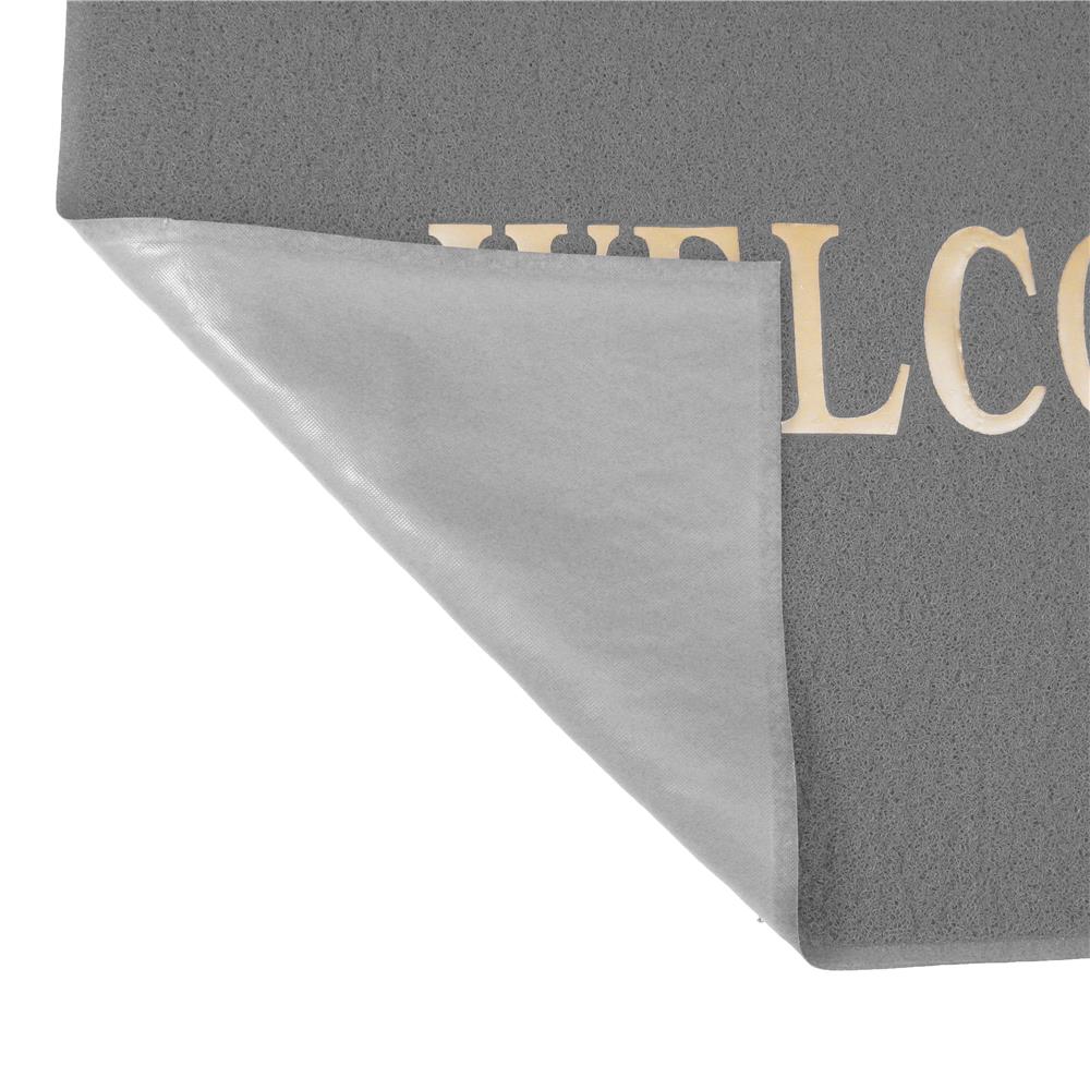 พรมเช็ดเท้าดักฝุ่น HOME LIVING STYLE WELCOME 120X180 ซม. สีเทา