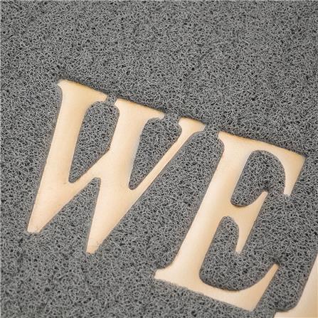 พรมเช็ดเท้าดักฝุ่น HOME LIVING STYLE WELCOME 120X180 ซม. สีเทา_4
