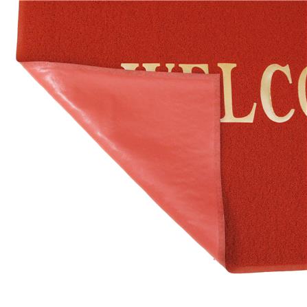 พรมเช็ดเท้าดักฝุ่น HOME LIVING STYLE WELCOME 120X180 ซม. สีแดง_1