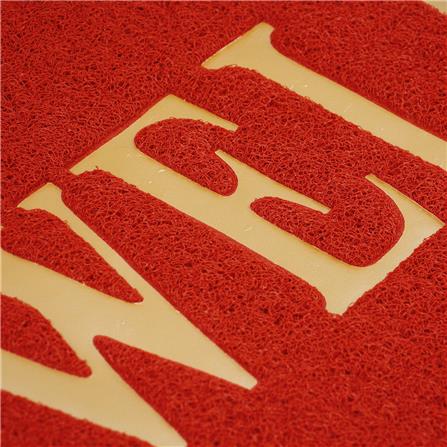 พรมเช็ดเท้าดักฝุ่น HOME LIVING STYLE WELCOME 120X180 ซม. สีแดง_4