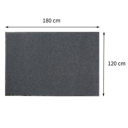 พรมเช็ดเท้าดักฝุ่น HOME LIVING STYLE MX-U650 120X180 ซม. สีเทา_8