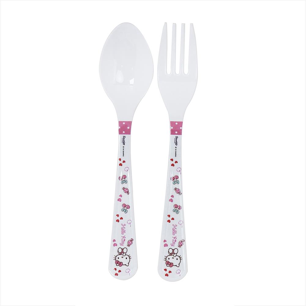 ชุดช้อนส้อมเมลามีน SUPERWARE KITTY CHERRY