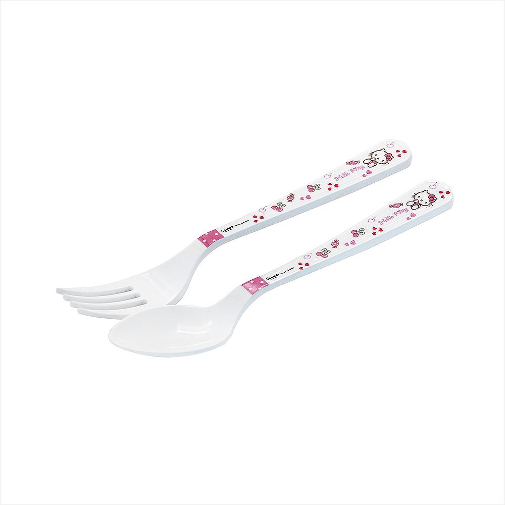 ชุดช้อนส้อมเมลามีน SUPERWARE KITTY CHERRY