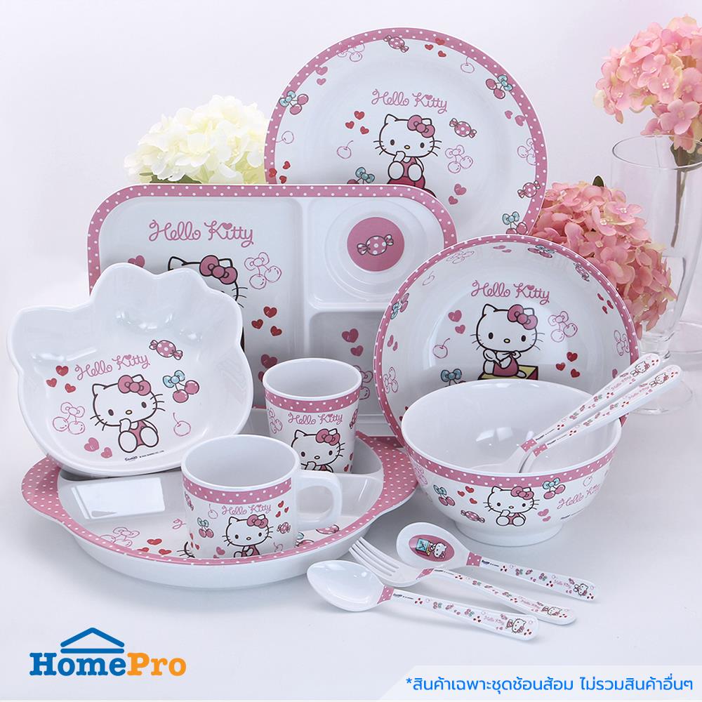 ชุดช้อนส้อมเมลามีน SUPERWARE KITTY CHERRY