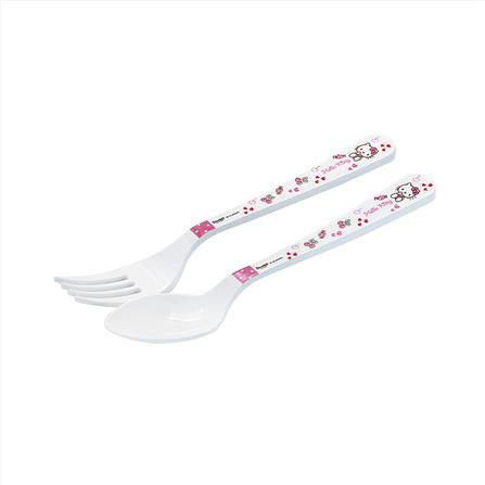 ชุดช้อนส้อมเมลามีน SUPERWARE KITTY CHERRY_1