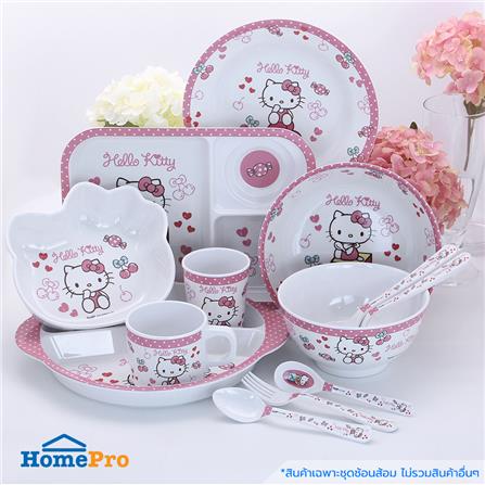 ชุดช้อนส้อมเมลามีน SUPERWARE KITTY CHERRY_3