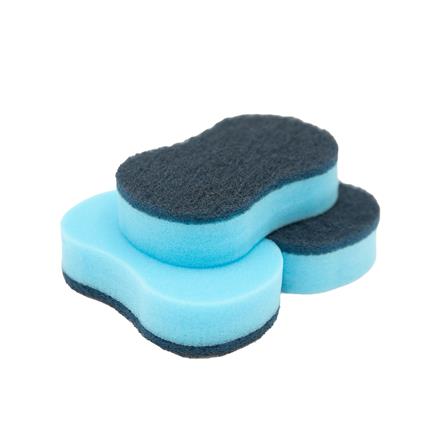 แผ่นใยขัดพร้อมฟองน้ำ MR.SMART HYGIENE PLUS HEAVY DUTY แพ็ก 3 ชิ้น_1