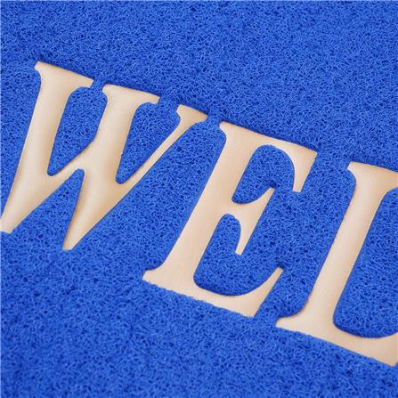 พรมเช็ดเท้าดักฝุ่น HOME LIVING STYLE WELCOME 120X180 ซม. สีน้ำเงิน_3